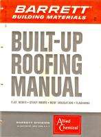   Roofing Manual Allied Chemical Bar Fire Asbestos Shingles Data  