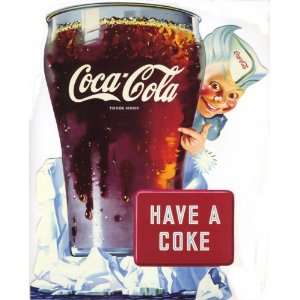 Coca Cola (Coca Cola) Die Cut Standup Sprite Boy Collectible Greeting 