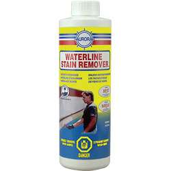 Aurora Waterline Stain Remover for fiberglass boats.