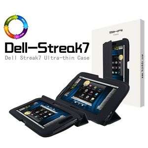 for Dell Streak 7 New Black T Mobile Leather Folio Case  