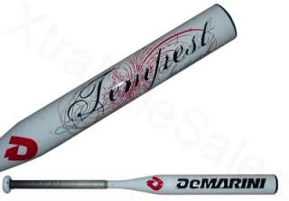 DeMarini TEMPEST 30/21 Fastpitch  9 Softball Bat WTDXTMP White Red 
