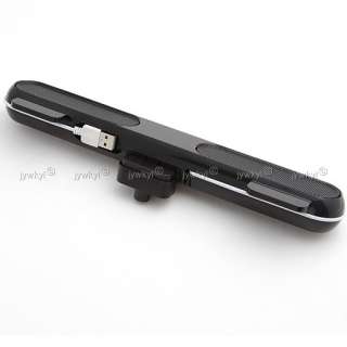 Clip on USB Speakers Bar for All size Laptop Netbook Display Computer 
