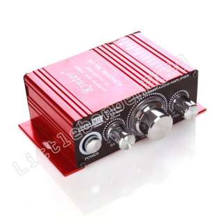 NEW 2x100Watts Hi Fi Digital Power Amplifier  DVD Car Red  