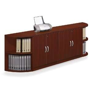  Officient Corner Bookcase and Storage Cabinet Set Office 