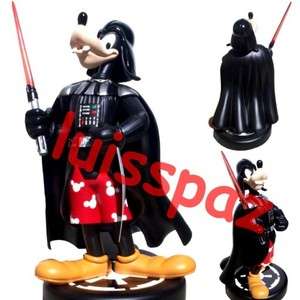 DISNEY Star Wars Tours Darth Vader Goofy Bust Statue Figure & Pin LE 