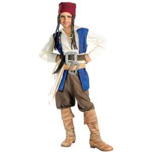    Standard Captain Jack Sparrow Costume   Child Medium Toys & Games