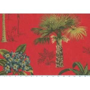  54 Wide Outdoor Fabric Palm Court Red By The Yard Arts 