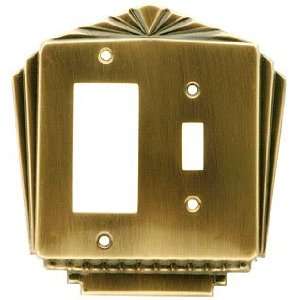  Style Split Function GFI/Toggle Cover Plate in Antique By Hand Finish