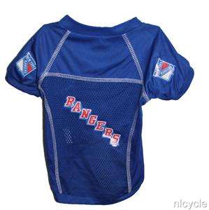 New York Rangers NHL Pet Dog Blue Jersey Shirt Medium M  