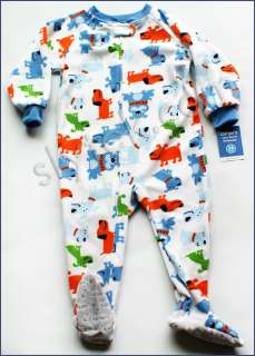 NWT BOYS Pajamas PJs Sleepwear Carters Disney Elmo Fleece Footed NEW 