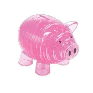  Piggy Bank 3d Crystal Jigsaw Puzzle Pink Toys & Games
