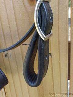 Black Leather Western Bridle Headstall Amish USA   DRAFT Horse or Mule
