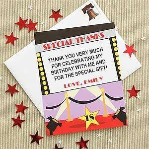  Personalized Thank You Note Cards   Movie Star Health 