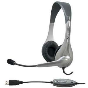  New Cyber Acoustics AC 850 USB Headset Over The Head 