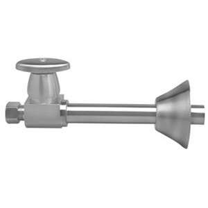   Straight Valve W 5 Pipe 1 2 Swt Nl Polished Nickel
