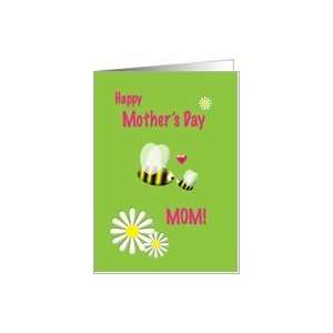  Mothers Day Mom Daisies and Bees Card Health & Personal 