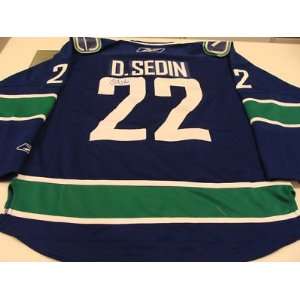 Daniel Sedin Signed Uniform   Vancouer COA   Autographed NHL Jerseys 