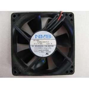  NMB 12 Volt DC 0.12a 80x20mm 2 Wire Brushless Fan 3108NL 