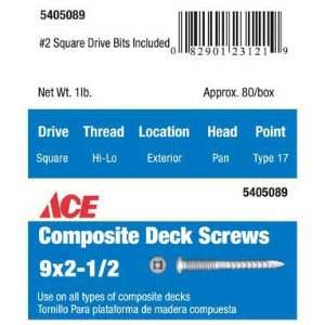  3 each Ace Composite Deck Screw (FMTR9212 80DR)
