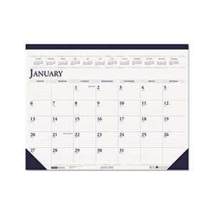  Two Color Monthly Desk Pad Calendar, 18 1/2 x 13, 2012 
