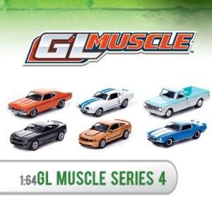  Gl Muscle Series #4 164 Diecast Cars Mixed Case Of 12 By 