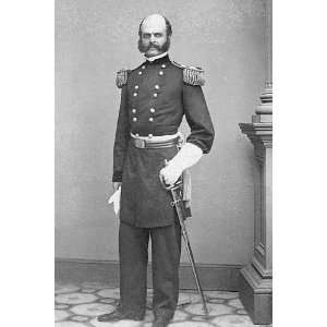  Portrait Major General Ambrose E. Burnside 8x12 Silver 