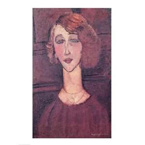   , 1917 Finest LAMINATED Print Amedeo Modigliani 18x24