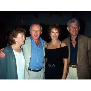 Anthony Hopkins and His Wife, Raquel Welch, and Tony Roberts at The 