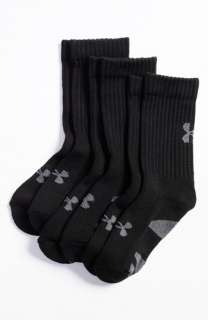 Under Armour Crew Socks (3 Pack) (Big Kid)  