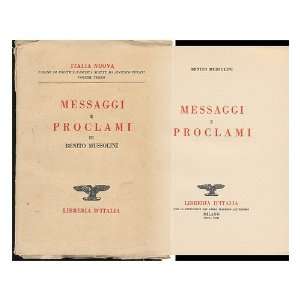   Proclami / Benito Mussolini Benito Mussolini  Books