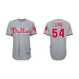 Philadelphia Phillies #54 Brad Lidge Grey 2011 MLB Authentic Jerseys 