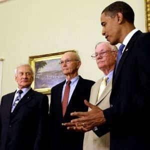 com President Obama Greets Apollo 11 Astronauts including Buzz Aldrin 