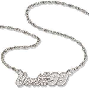  LogoArt Carl Edwards Sterling Silver Signature 18 Necklace   CARL 