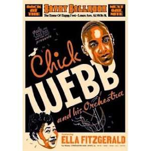  (17x24) Chick Webb Ella Fitzgerald Jazz Music Poster Print 