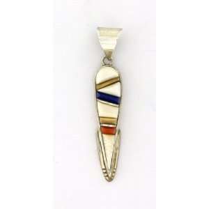   Cobblestone Inlay with Red Coral, Lapis, Jasper by Supersmith Jewelry