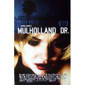 David Lynch Mulholland Drive Movie Poster B Naomi Watts