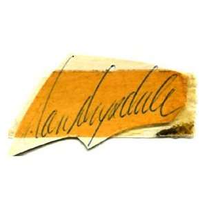 Don Drysdale Autographed / Signed Cut