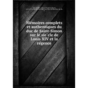   Simon, Henri Jean Victor de Rouvroy, duc de, ed Saint Simon 