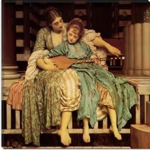 The Music Lesson by Frederick Leighton Canvas Painting Reproduction 