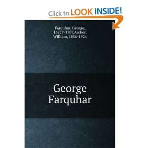  George Farquhar George Farquhar Books