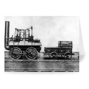 George Stephensons Locomotion No.1, used to   Greeting Card (Pack 