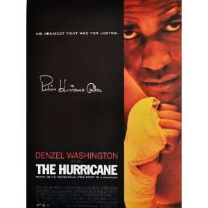  Rubin Hurricane Carter Autograph 18x24 Poster * Proof 