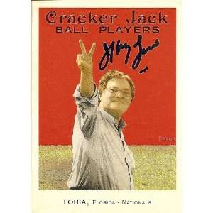  Jeffrey Loria Signed Florida Marlins Cracker Jack Card 