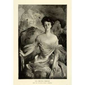  1904 Print Mrs. Joseph E. Widener Gown Portrait John S. Sargent 