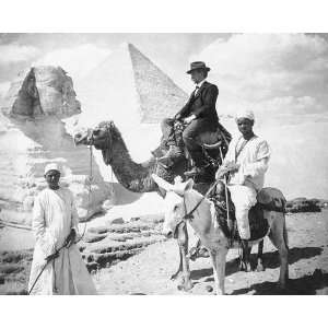  Sphinx & Great Pyramid, Khufu, Giza, Egypt 8x10 Silver 