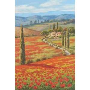  Red Poppy Field Sung Kim. 8.00 inches by 10.00 inches 