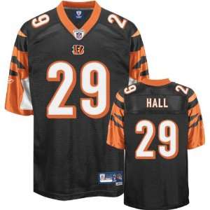  Leon Hall Black Reebok NFL Premier Cincinnati Bengals 