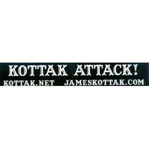  Kottak 1 1/2 x 8 1/2 black & white KOTTAK ATTACK bumper 