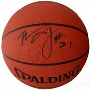 Marcus Camby Signed Ball   Spalding IndoorOutdoor