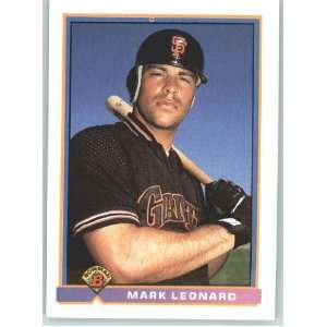  1991 Bowman #624 Mark Leonard   San Francisco Giants (RC 